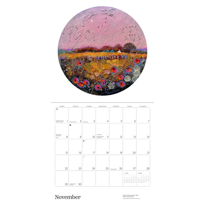 Scotland: The Art of Deborah Phillips 2026 Wall Calendar