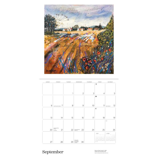 Scotland: The Art of Deborah Phillips 2026 Wall Calendar