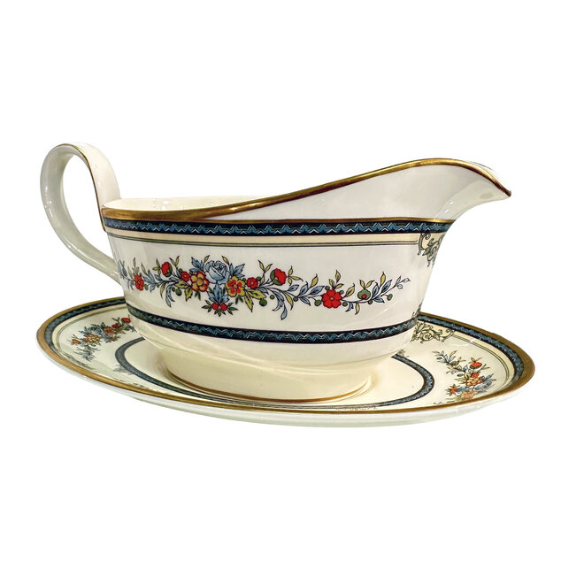 Minton Stanwood Gravy Boat with Under Saucer
