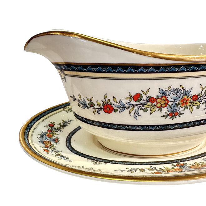 Minton Stanwood Gravy Boat with Under Saucer