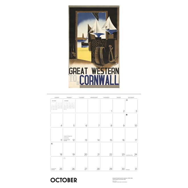 England by Rail: Vintage Travel Posters 2026 Wall Calendar