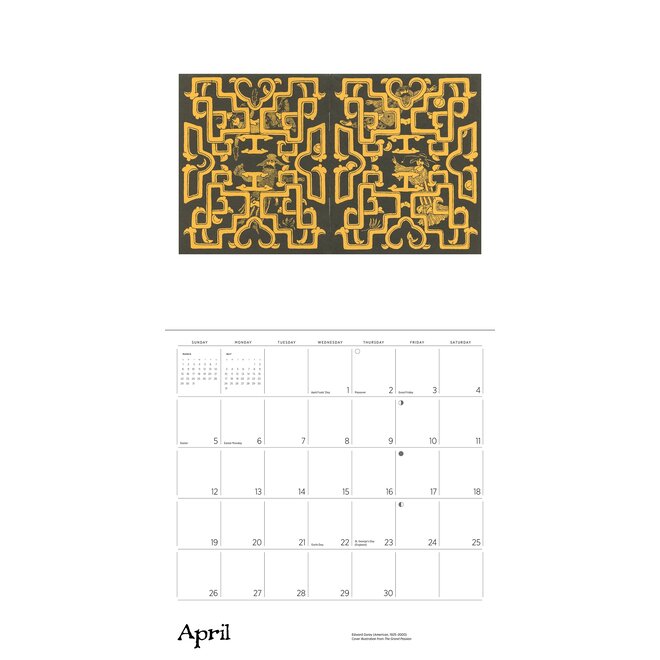 Edward Gorey 2026 Wall Calendar