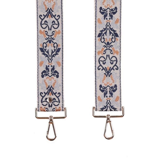 Navy Floral Strap