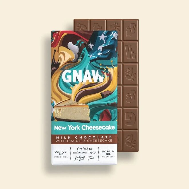 Gnaw New York Cheesecake Chocolate Bar 80g