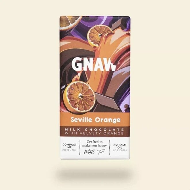 Gnaw Seville Orange Milk Chocolate Bar