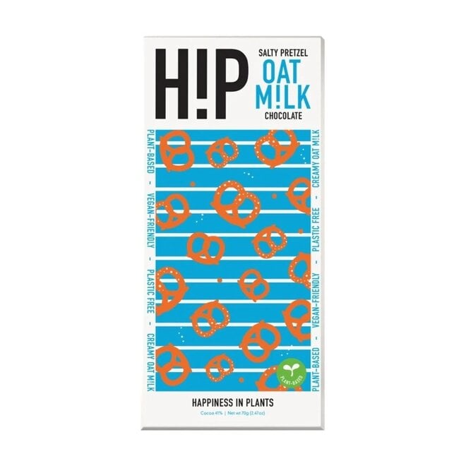 Hip Salty Pretzels Oat Milk Chocolate Bar