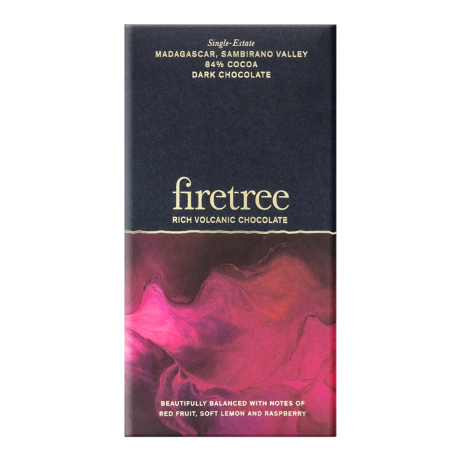 Firetree Madagascar Sambirano Valley 84% Cocoa Chocolate Bar