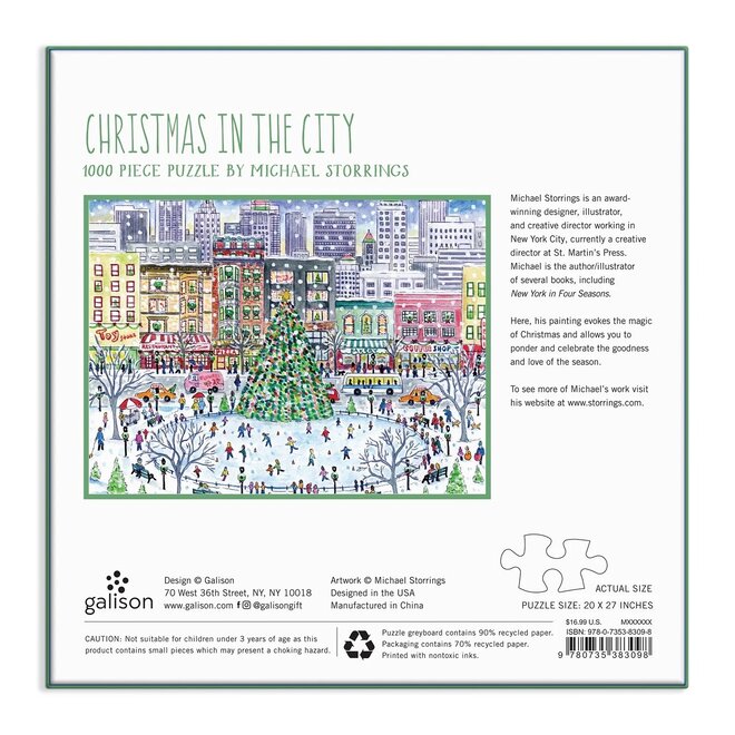 Christmas in the City 1000-Piece Puzzle
