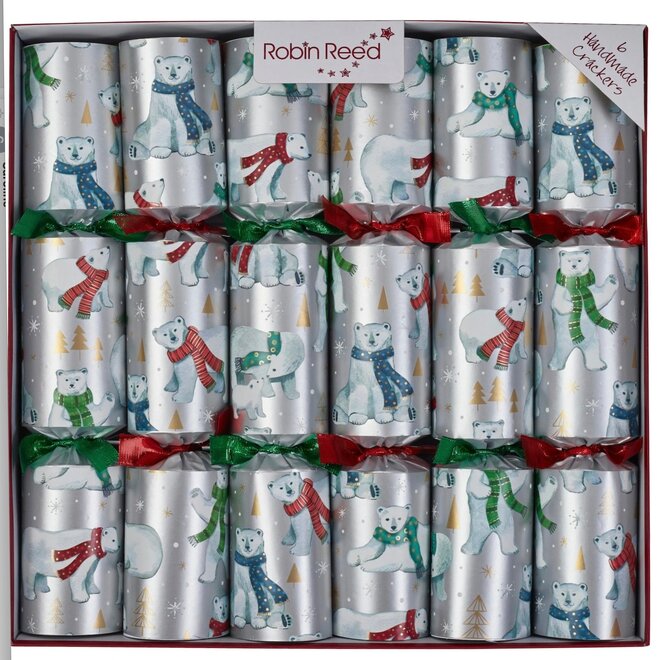 Racing Polar Bear Crackers (Box of 6)