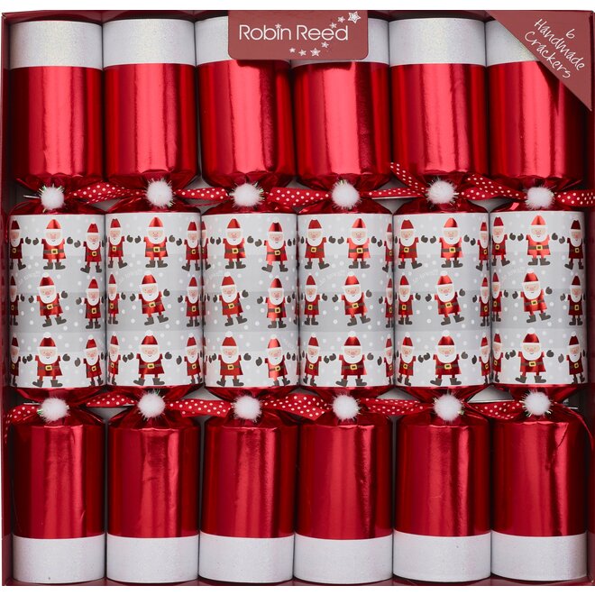 Racing Santa Christmas Crackers (Box of 6)