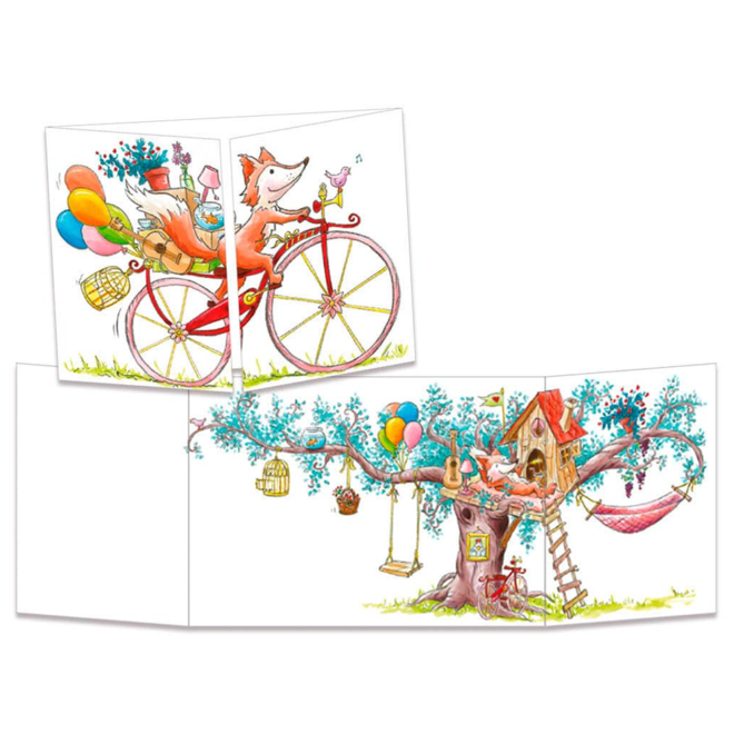 Tree House Tri-fold Greeting Card