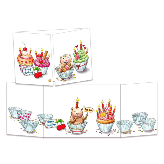 All You Need is Me Tri-fold Birthday Card