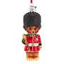 Noble Gems Royal Guard Teddy Bear Glass Ornament