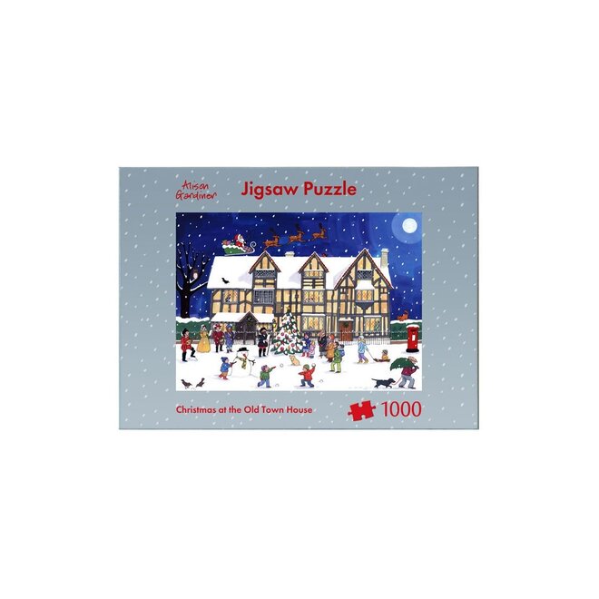 Christmas at the Old Town House 1000-Piece Puzzle