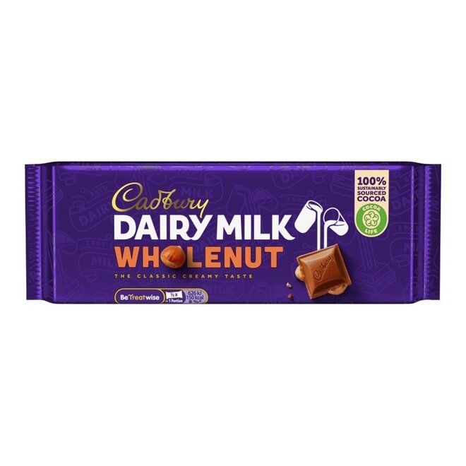 Cadbury Irish Dairy Milk Whole Nut 55g