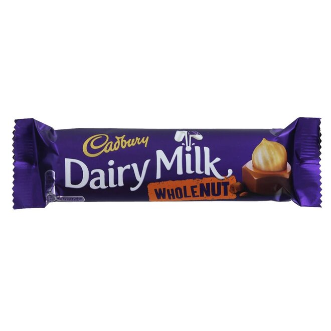 Cadbury Dairy Milk Whole Nut Bar 45g