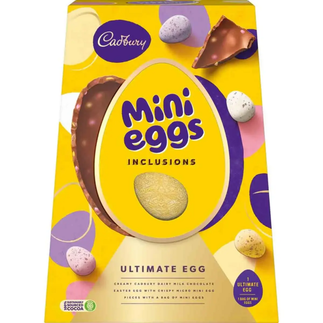 Cadbury Mini Eggs Inclusions Ultimate Egg 374g