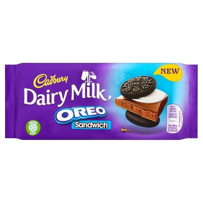 Cadbury Dairy Milk Oreo Sandwich
