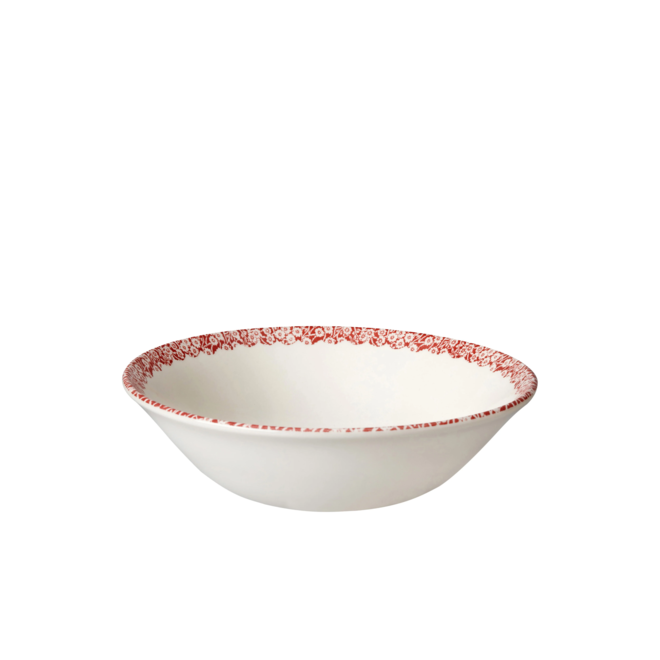 Red Calico Cat Cereal Bowl