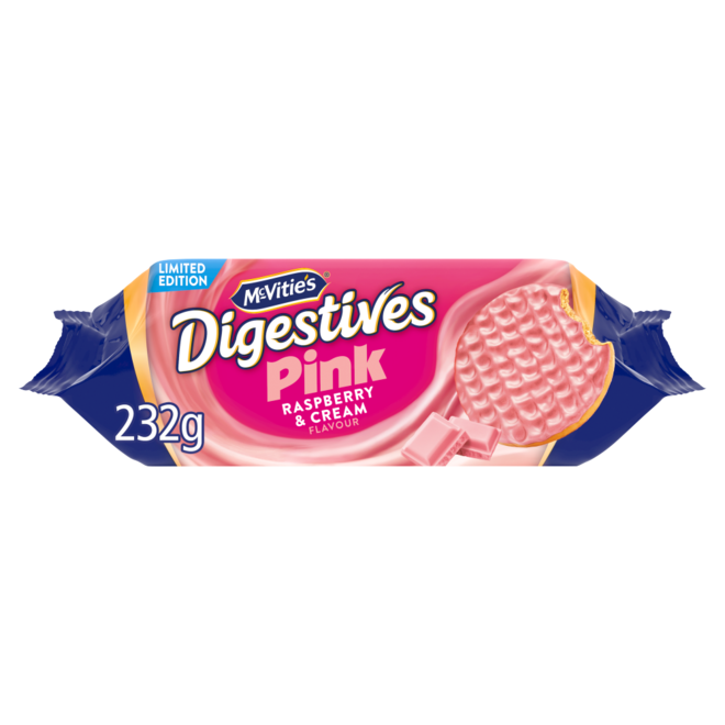 McVitie's Pink Digestives Raspberry & Cream
