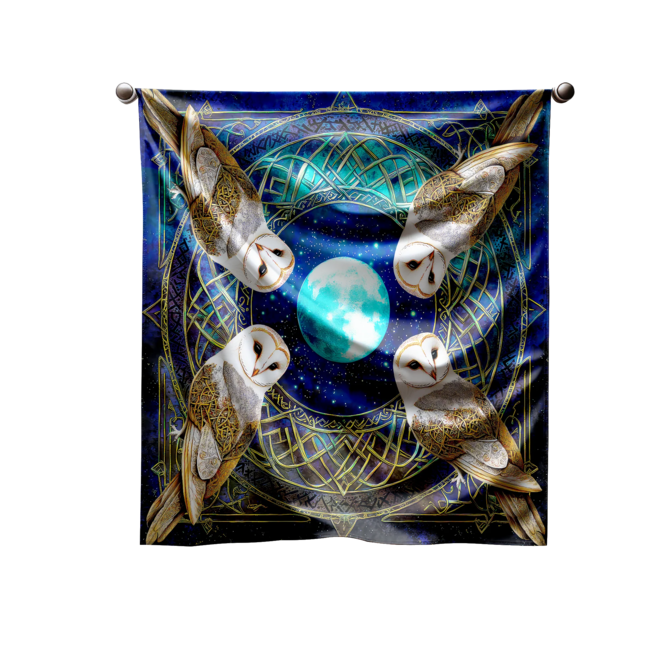 Owls Silk Heritage Collection Scarf