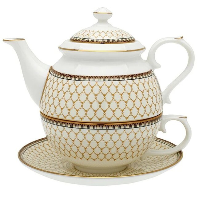 Antler Trellis Ivory Tea For One