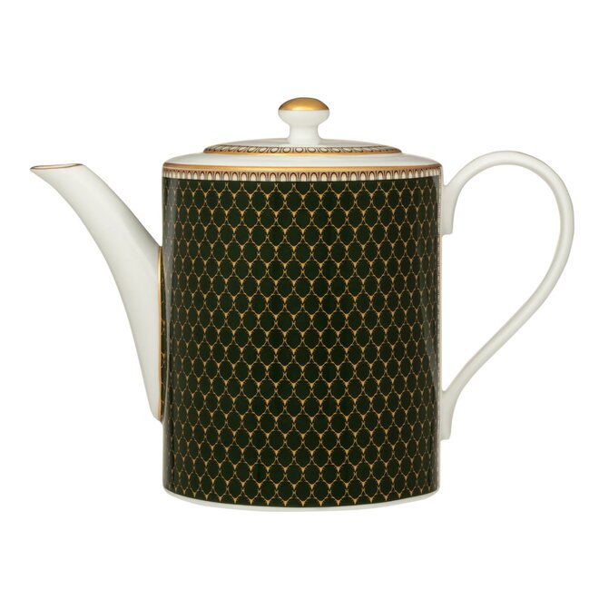 Antler Trellis Dark Green Teapot