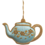 St. Nicolas Blue Teapot Ornament