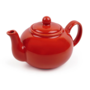 Red Small Stoneware Teapot