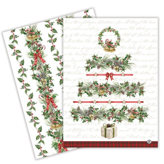 Holiday Garland Kitchen Towels