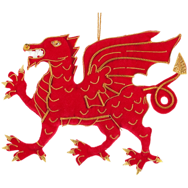 St. Nicolas Welsh Dragon Ornament