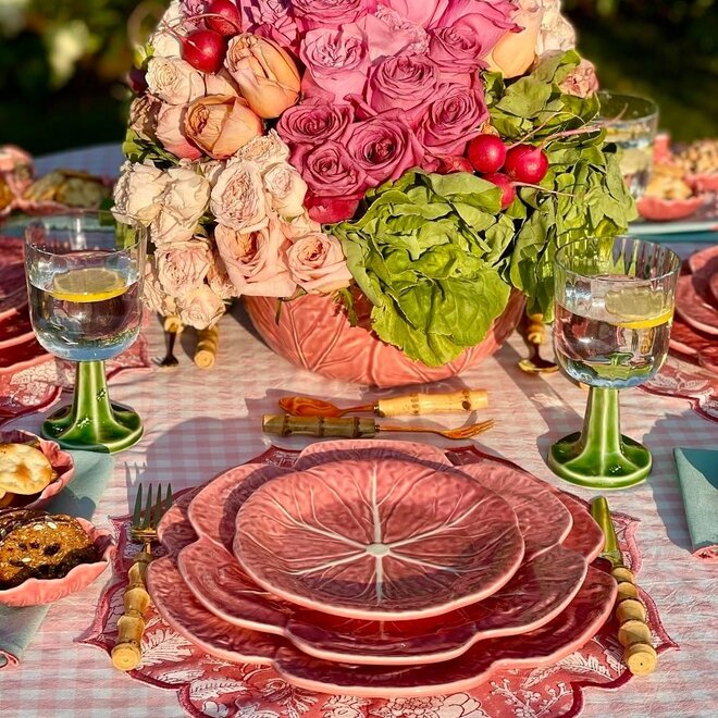 Pink Cabbage Charger Plate