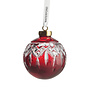 Lismore Red Bauble Christmas Ornament
