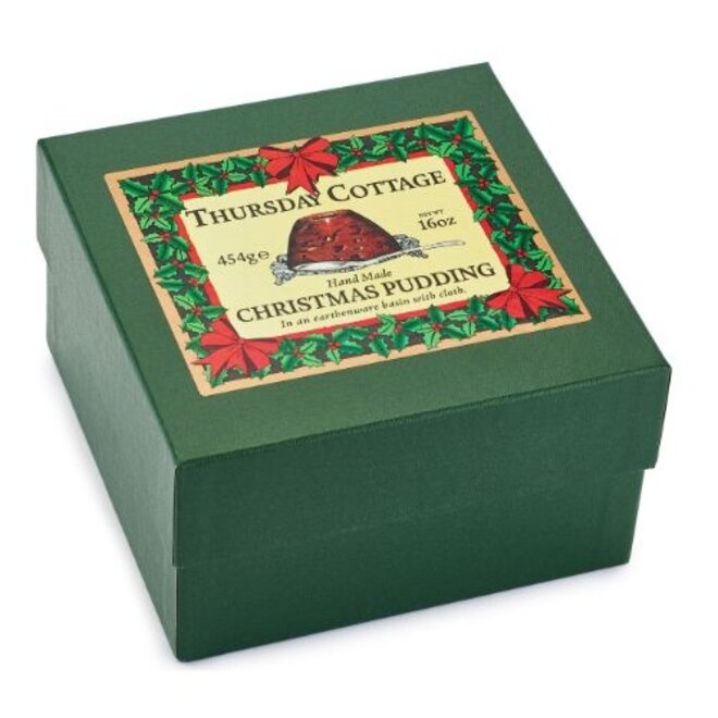 Thursday Cottage Christmas Pudding in Earthenware Basin 454g