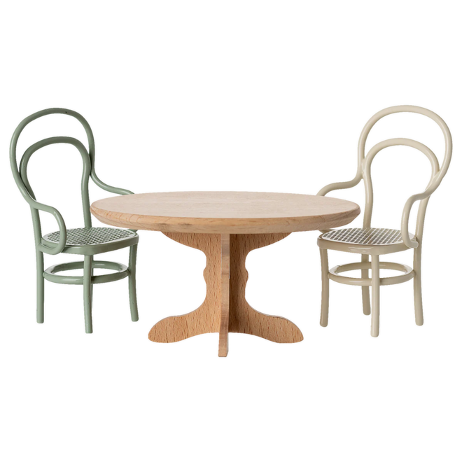 Oval Dining Table, Mouse - Nature