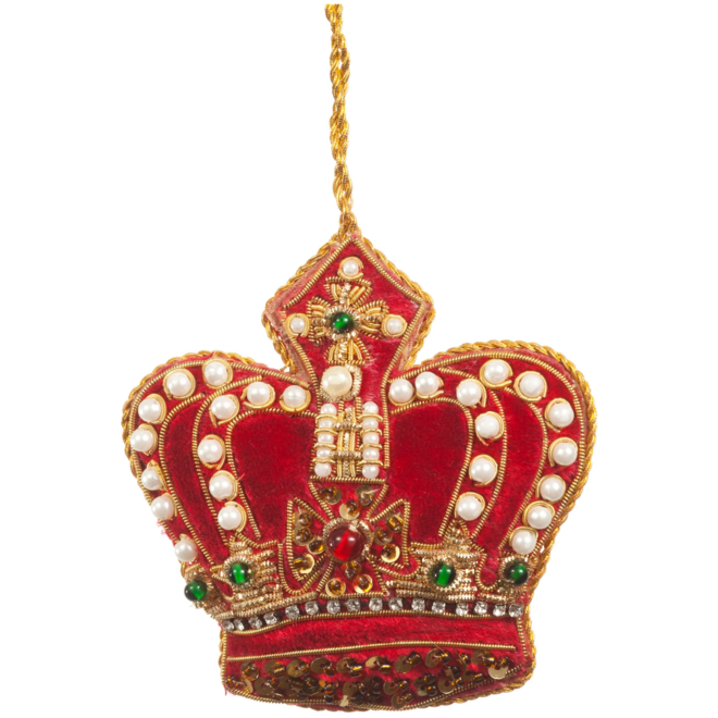 St. Nicolas Pearl Crown Red