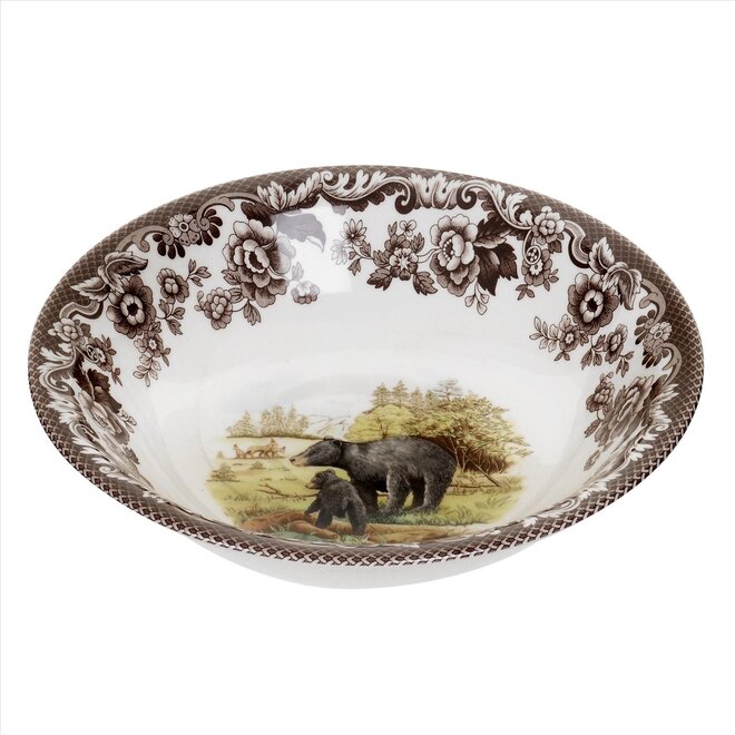 Woodland Ascot Cereal Bowl (Black Bear)
