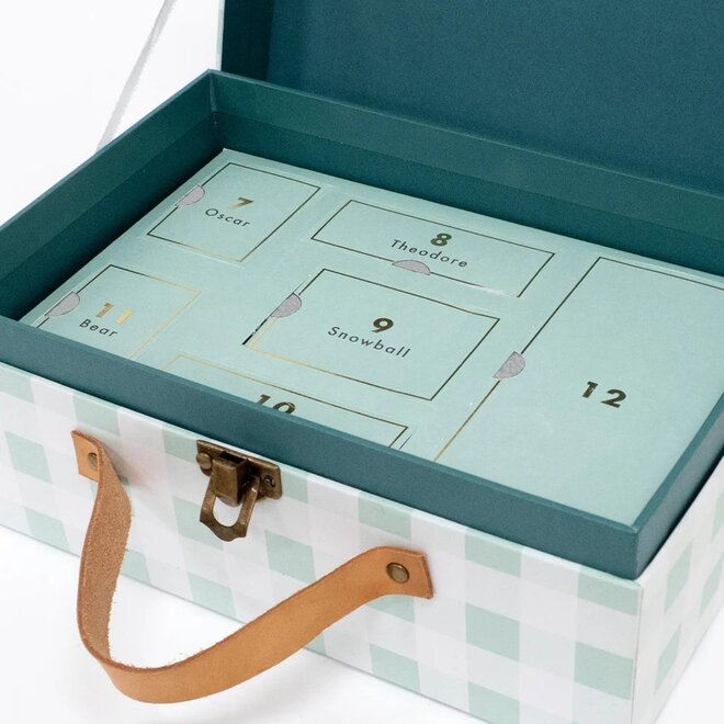 Cat Suitcase Wooden Advent Calendar