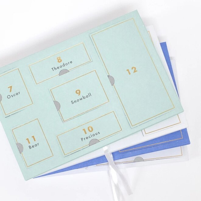 Cat Suitcase Wooden Advent Calendar