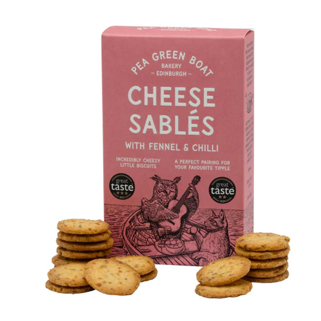 Pea Green Boat Fennel & Chili Cheese Sables