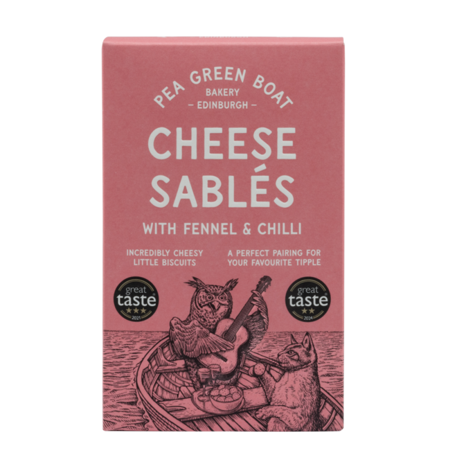 Pea Green Boat Fennel & Chili Cheese Sables