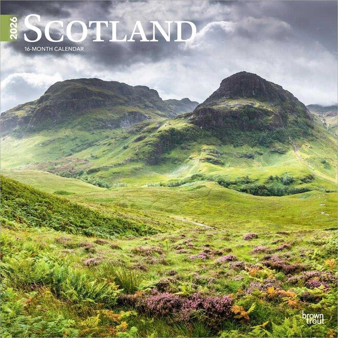 Scotland 2026 Square Wall Calendar