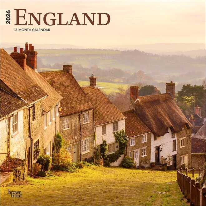 England 2026 Square Wall Calendar