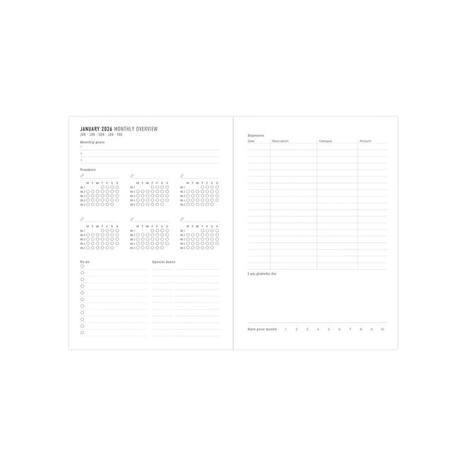 Inspire A5 Week to View Planner 2026, Navy