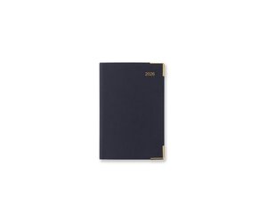 Appointment Planner Letts Of London Classic Weekly/Monthly Planner, 12 Months, January To December, 2024, Appointments, Gold Corners, Horizontal, Slim Size, 6.625" X 3.25", Black (C32SBK-24 Date Book