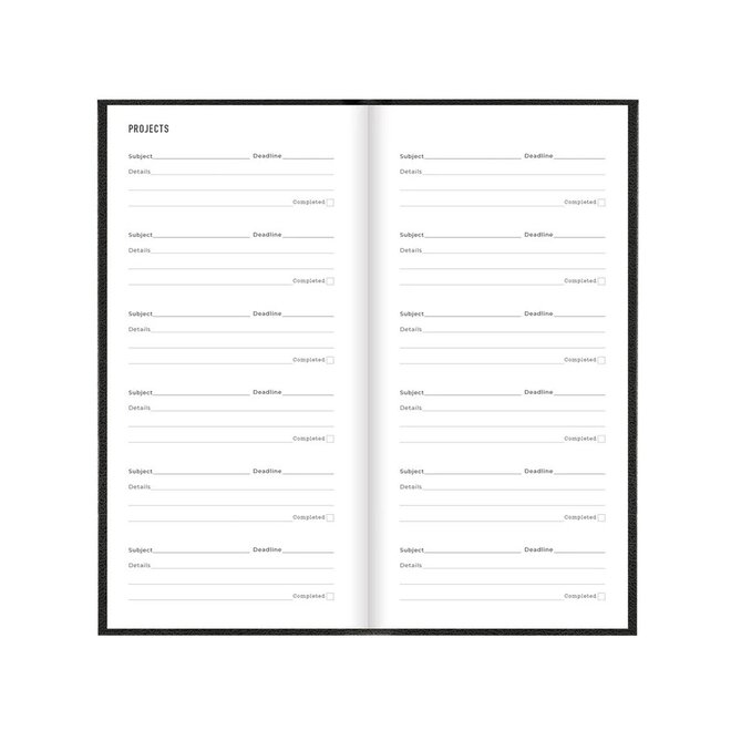 Principal Compact Week to View Planner 2026, Black