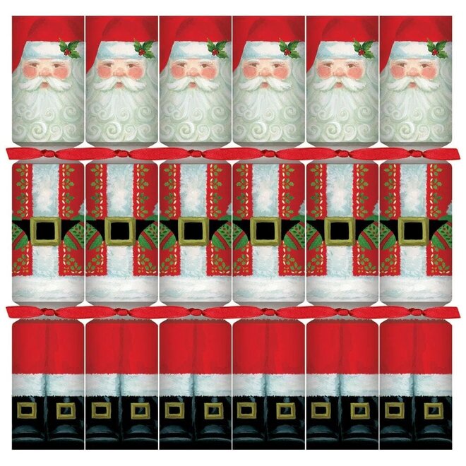 Santa Claus Celebration Crackers (Box of 6)