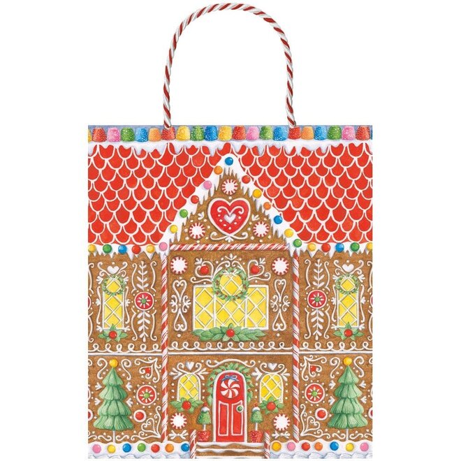 Gingerbread House Medium Gift Bag