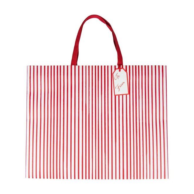 Stripes For Days Red/White Jumbo Gift Bag
