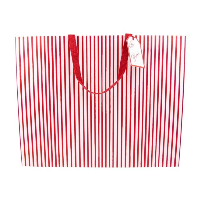 Stripes For Days Red/White Jumbo Gift Bag